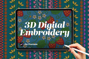 Procreate 3D Digital Embroidery