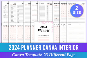 2024 Planner Canva Kdp Interior