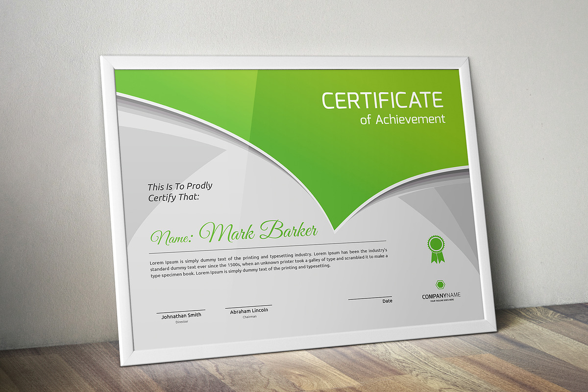 Certificate Word | PSD | AI, a Stationery Template by Curve Design (Photo 6 of 6)