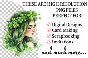 Watercolor Girl St. Patrick's Clipar, an Illustration by Daily.Designs (Thumbnail 2 of 8)