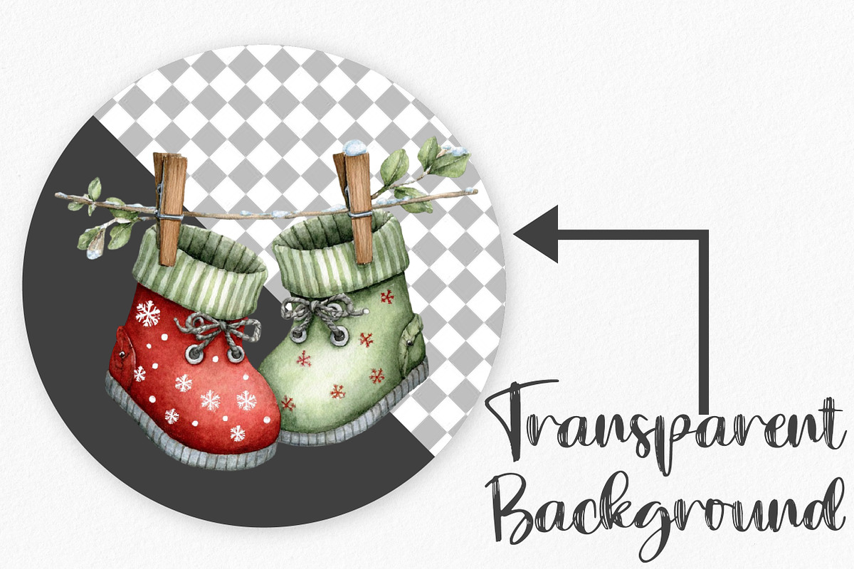 Christmas Baby Clothesline Clipart, an Illustration by Canvas Craft (Photo 2 of 7)