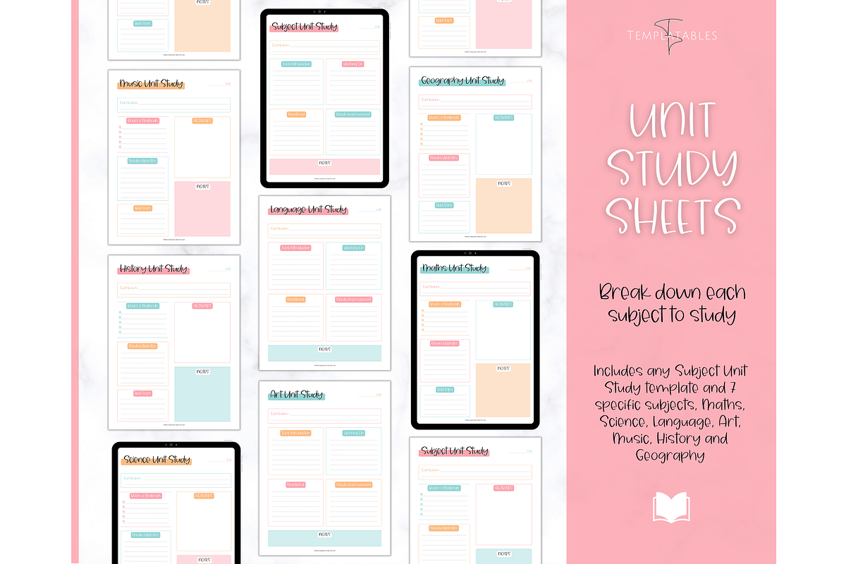 Homeschool Planner Printable - 50 pg, a Templates & Theme by Templatables (Photo 7 of 11)
