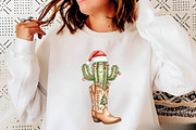 Cowboy Boots Christmas Sublimation, a Graphic by Libby Wishes (Thumbnail 10 of 11)