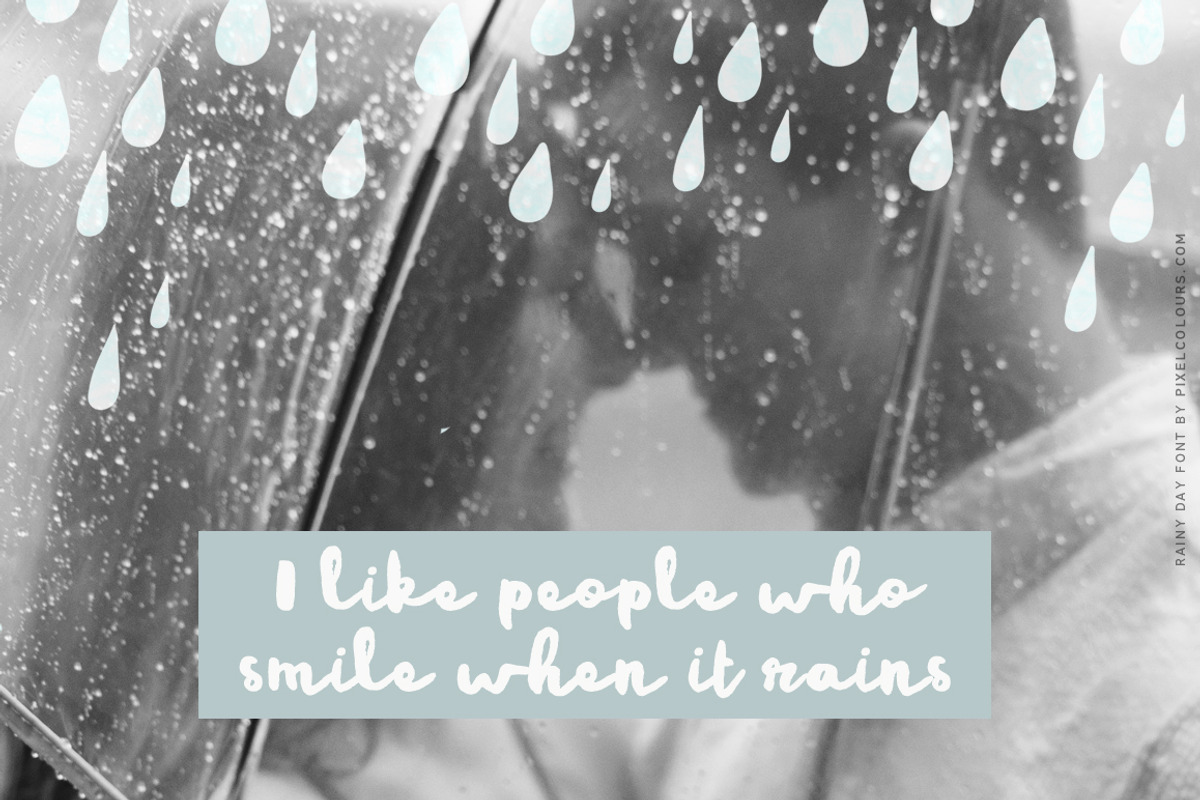 Rainy Day Brush Script Font preview 2