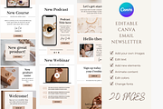 Email Newsletter Canva Template, a Design Template by Astro Magic Digital (Thumbnail 1 of 2)