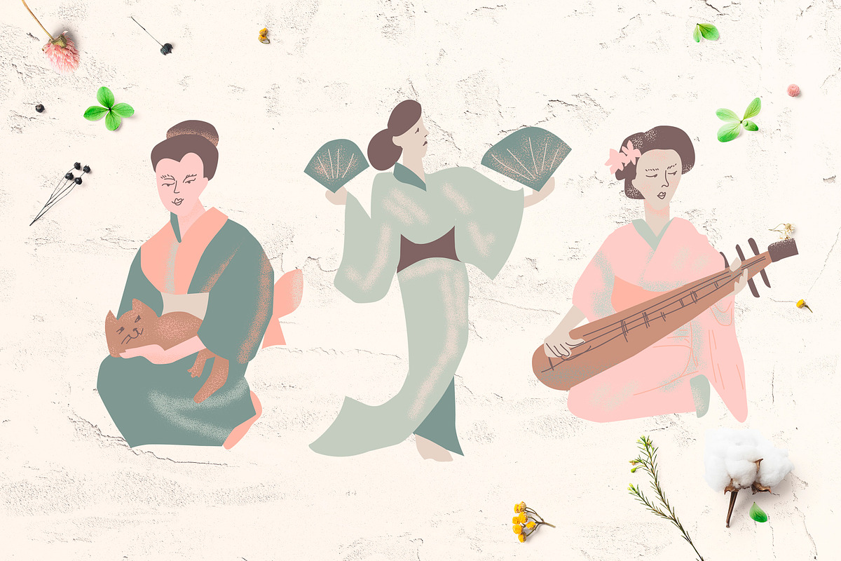 Vector Geisha Art, a Person Illustration by Lucyinyourheart (Photo 5 of 6)
