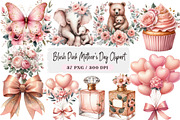 Blush Pink Mother's Day Clipart, an Illustration by DreamArtGraphic (Thumbnail 1 of 4)
