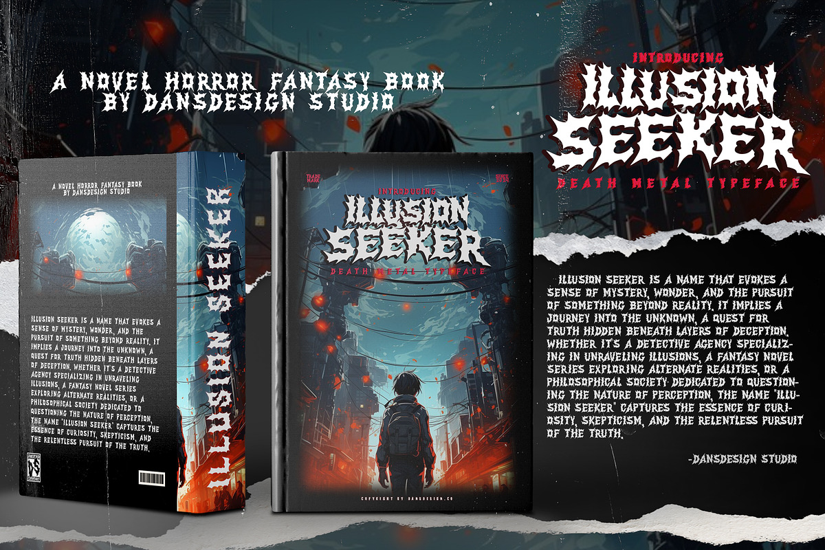 Illusion Seeker Metal Blackletter, a Blackletter Font by dansdesign (Photo 2 of 12)