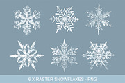 Vintage Snowflakes Vector Clipart, a Graphic by Galina Ivanova (Thumbnail 3 of 5)