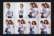 T-Shirt Mock-Up Set, a Shirt Mockup by Freeman Studio (Thumbnail 8 of 15)