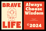 Regnas – Bold Retro Inktrap Font, a Sans Serif Font by RagamKata (Thumbnail 3 of 10)