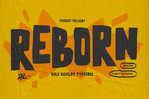 Reborn Display Font Typeface