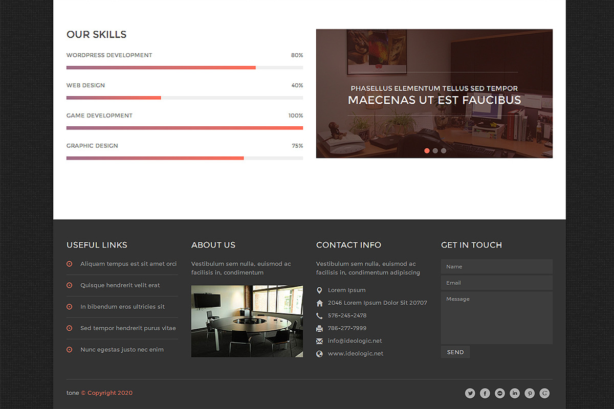 Tone Responsive Bootstrap Theme, a Bootstrap Template by IceTemplates