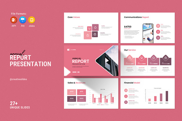 Annual Report PowerPoint Template preview 6