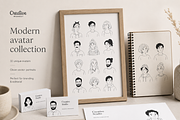 32 Hand-Drawn Avatar Illustrations, an Object Graphic by Nerokanji_Designs (Thumbnail 3 of 5)