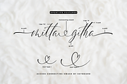 Mitta Githa - A Lovely Script Font, a Script Font by Ainun Jinan (Thumbnail 11 of 11)