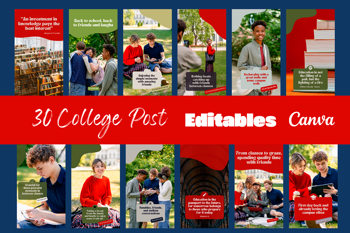 Instagram & Pinterest Canva Template, a Social Media Template by PaolaroiDesign (Photo 2 of 8)