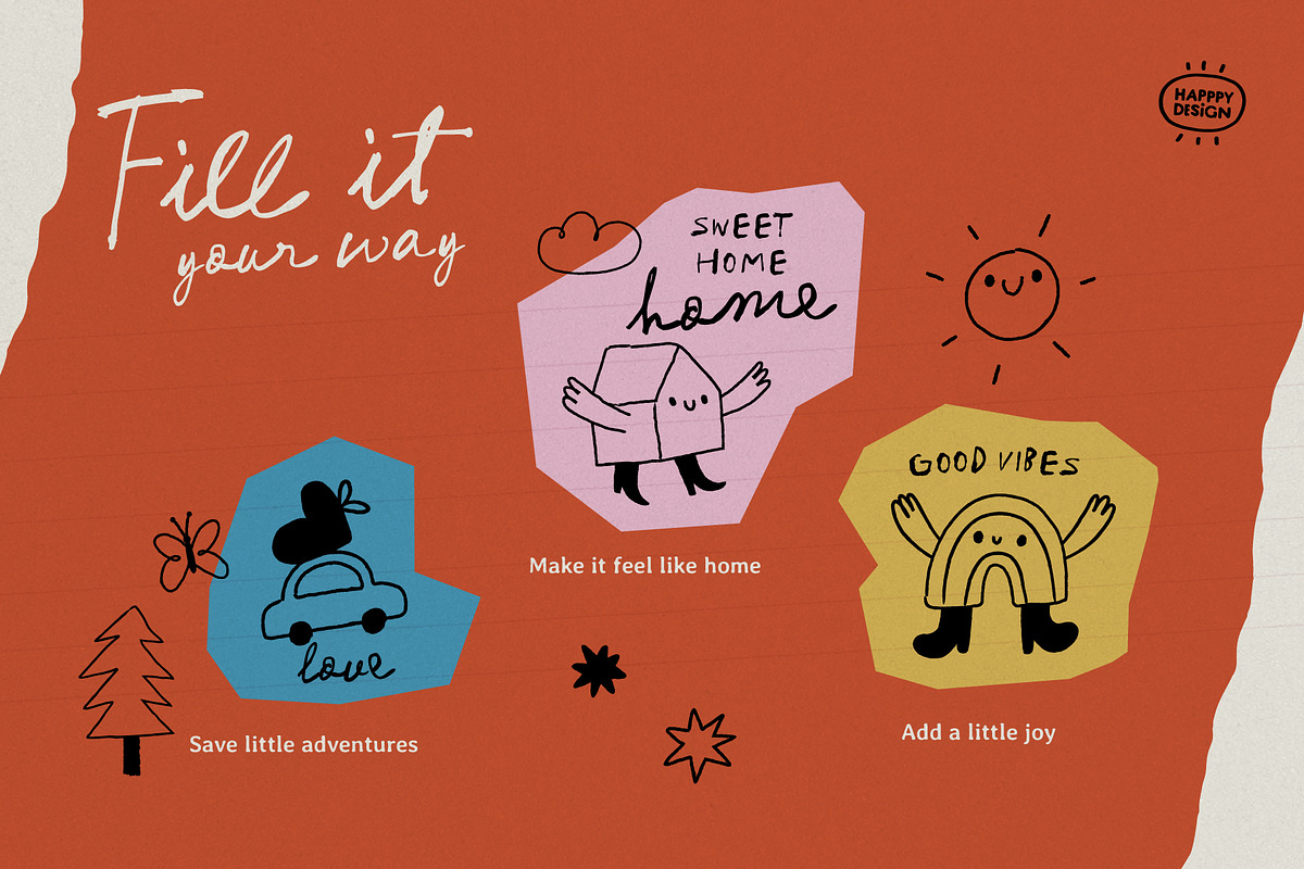 Doodle Frames & Tiny Elements, an Object Illustration by happpydesign (Photo 4 of 10)