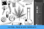 DRUGS: Hand Drawn Illustrations, an Illustration by JIMMY BREEN (Thumbnail 3 of 3)