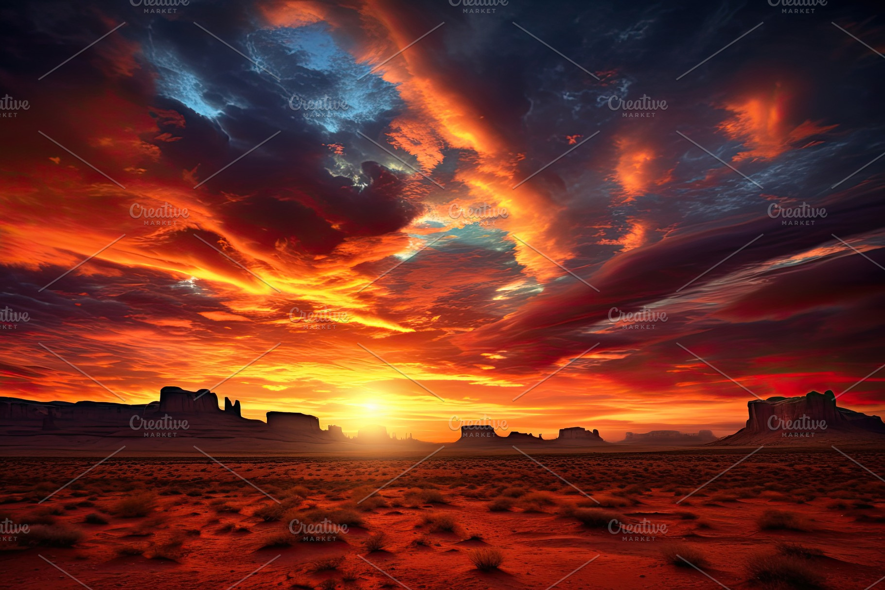 Fantasy landscape with lake and moun, a Photo by Iftikhar Alam