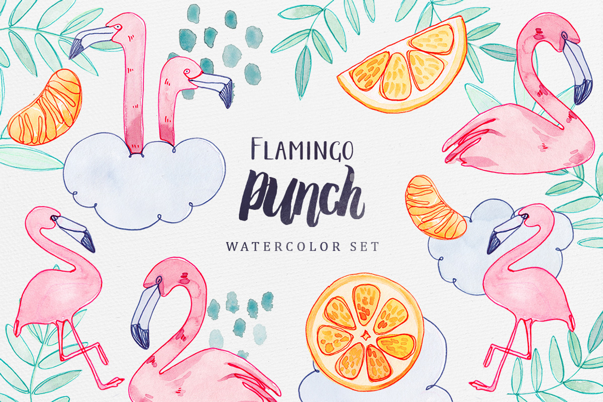 Flamingo Punch, an Animal Illustration by Petite Salade (Photo 1 of 4)