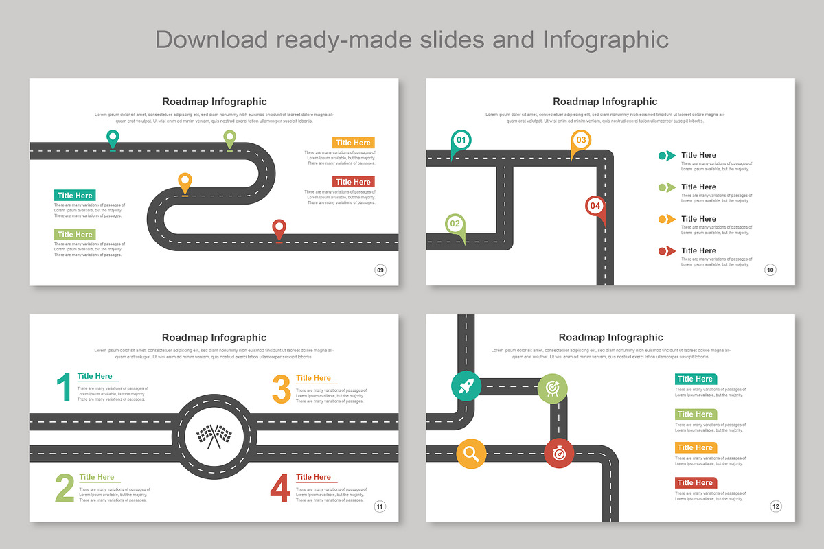 Roadmap infographic Keynote, a Templates & Theme by Mighty-Slide (Photo 4 of 7)