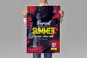 Tropical Party Flyer Template, a Flyer Template by Grand Design (Thumbnail 1 of 3)