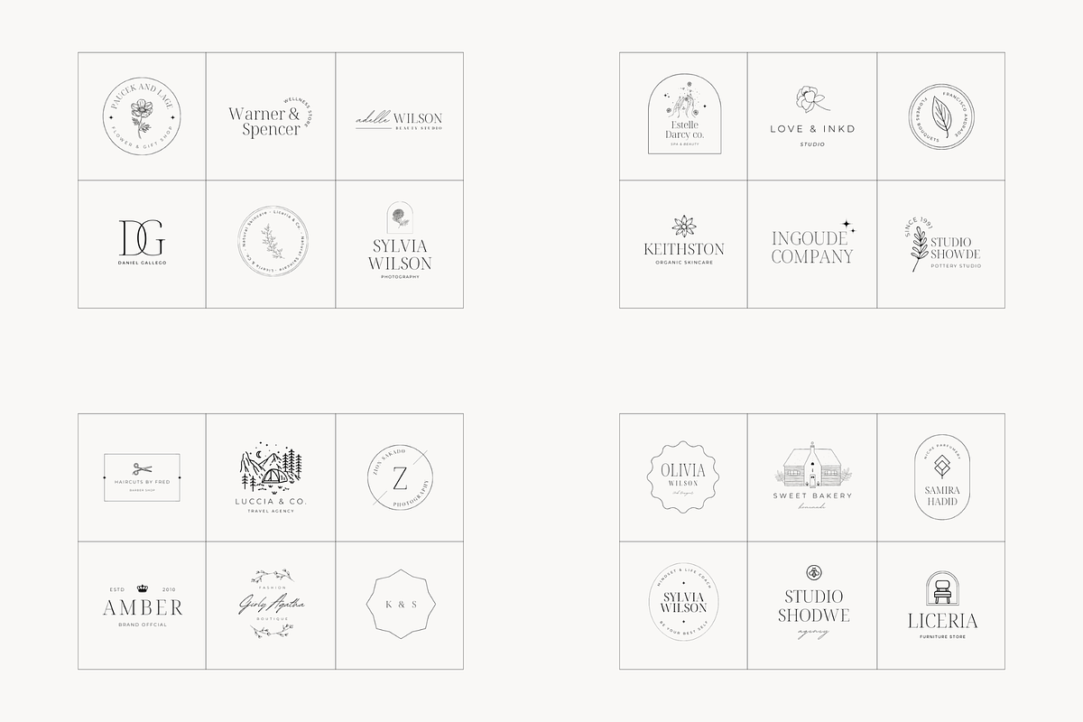 Minimal Logo Kit Bundle Volume 2, a Branding & Logo Template by Studio Kumo (Photo 3 of 13)
