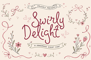 Swirly Delight - Handwritten Font