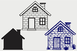 Detailed House SVG