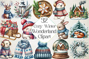 Cozy Winter Wonderland Collection, an Illustration by DreamPrint404 (Thumbnail 1 of 5)