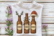 Beer Christmas Funny Christmas PNG, an Illustration by CraftArtStudio (Thumbnail 2 of 4)