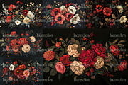 15 Dark Botanical Backgrounds, a Wallpaper Graphic by Incomelion (Thumbnail 5 of 6)