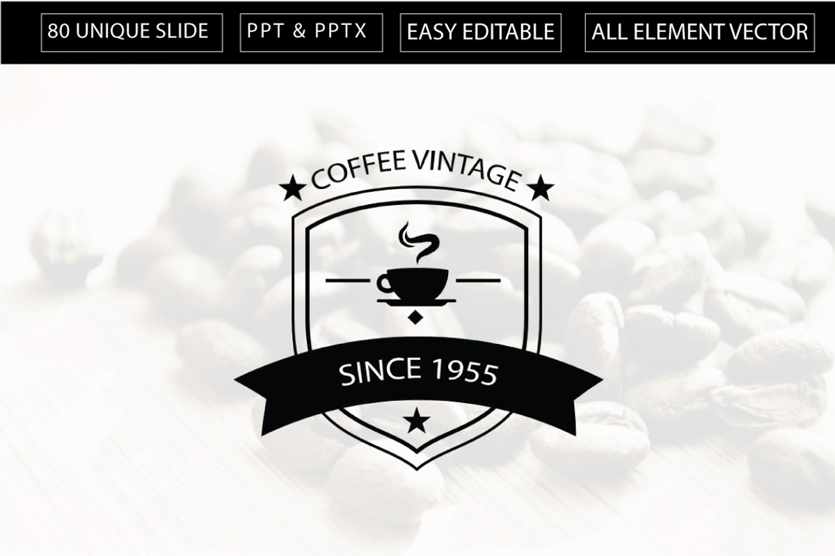 Coffee Vintage Powerpoint Template, a Presentation Template by Defa Visual (Photo 1 of 11)