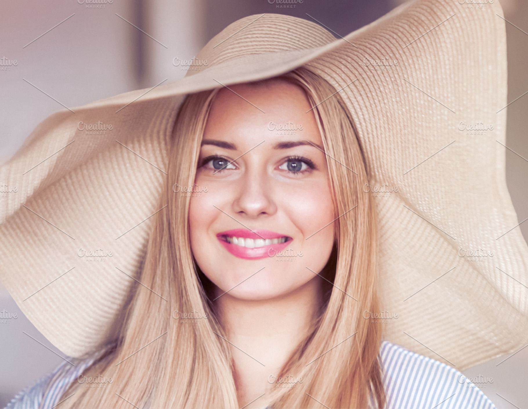 Woman, fashion and summer country charm, blonde beauty and elega, a Person Photo by Studio ANNA