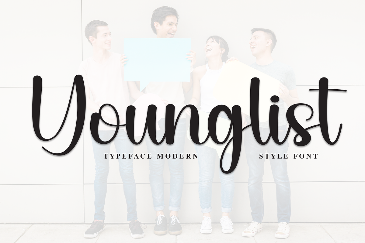 Younglist | Script Font, a Handwritten Font by Scratchones (Photo 1 of 8)
