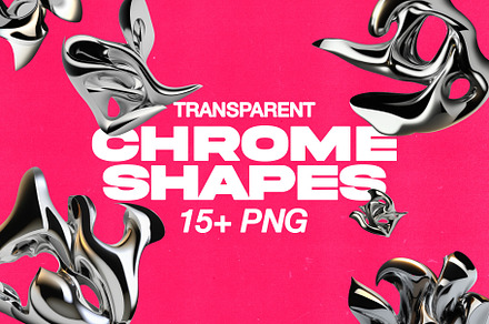 Abstract Chrome Shapes Pack