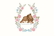 Vintage Bunny Watercolor Collection, an Animal Illustration by Ooh Lily (Thumbnail 20 of 20)
