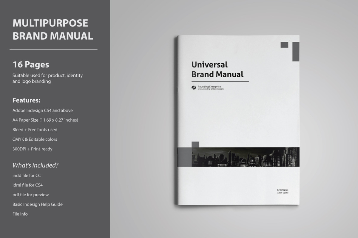 Universal Brand Manual, a Brochure Template by voryu (Photo 1 of 6)