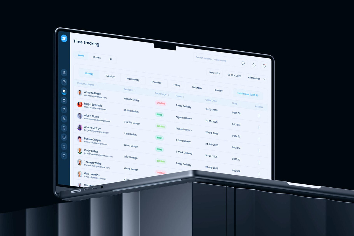 Zenflow - CRM Admin Dashboard, an UI Kit Template by Lumina_ui_ux202 (Photo 7 of 8)