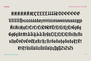 Prescissa Blackletter Typeface