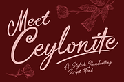 Ceylonite – Stylish Handwriting Font, a Script Font by Pokal Studio (Thumbnail 1 of 16)