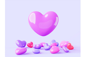 Valentine Day 3d Render Background