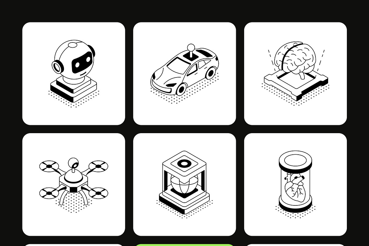 120 Technology Illustrations Bundle, a Technology Illustration by Vectors Market (Photo 9 of 13)