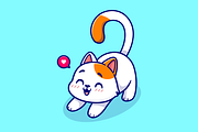 Cute Cat Stretching Cartoon, an Animal Illustration by Catalyst Labs (Thumbnail 3 of 3)