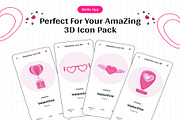 Valentine Love 3D Icon, an Environmental 3D Model by Lumina_ui_ux202 (Thumbnail 4 of 6)