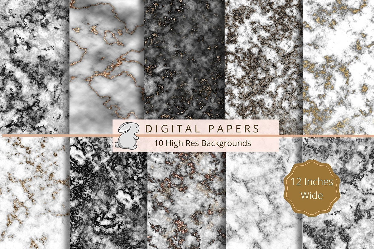 Luxury Digital Paper Bundle, an Illustration by Kandace Lalo Designs (Photo 4 of 10)