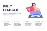 Flat College Characters, a Duotone Icon by Prosymbols (Thumbnail 2 of 7)