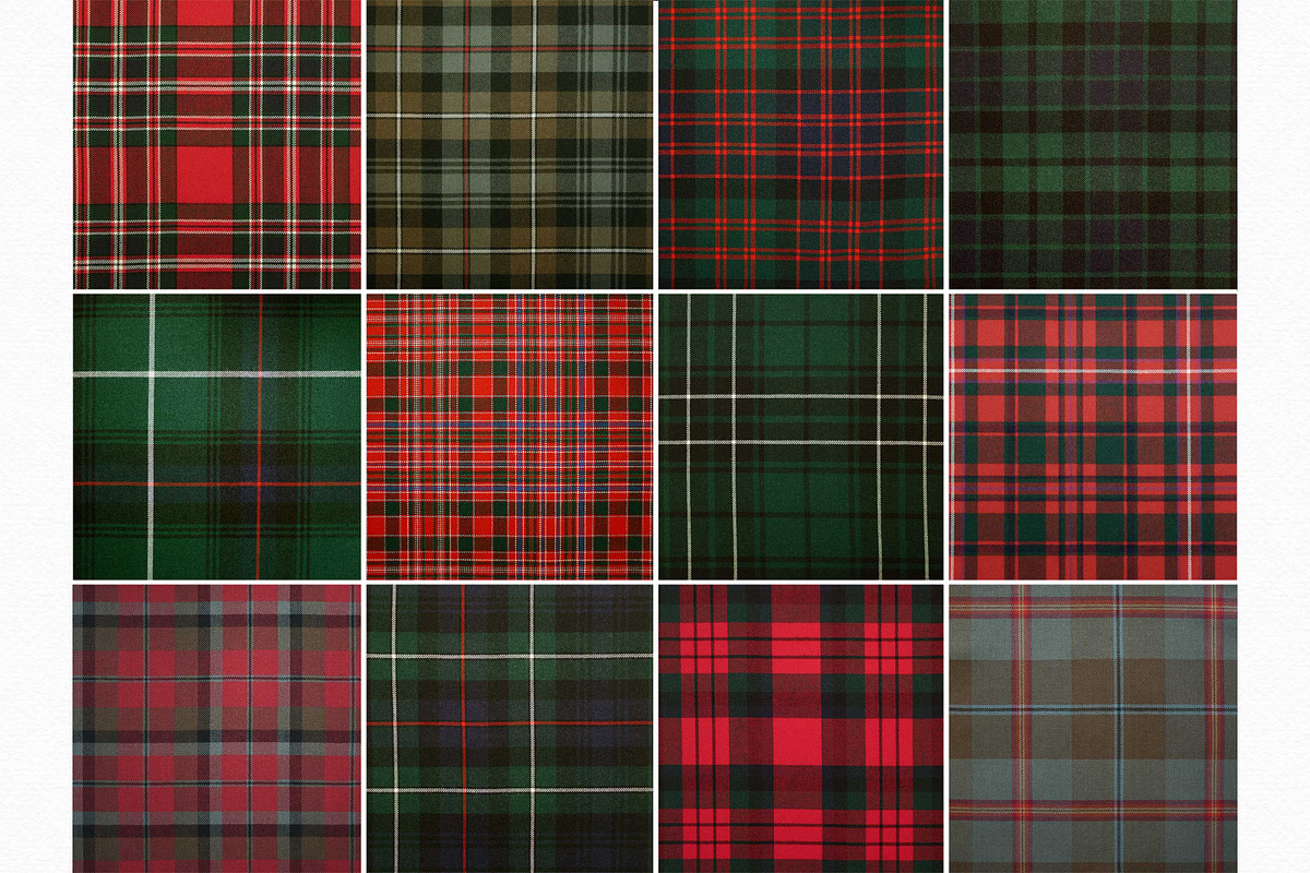 Christmas Tartan Textures, a Texture Graphic by rileyBgraphics (Photo 2 of 8)