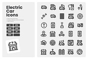 Electric Car Icons Pack, an Outline Icon by erifqizeicon (Thumbnail 3 of 3)